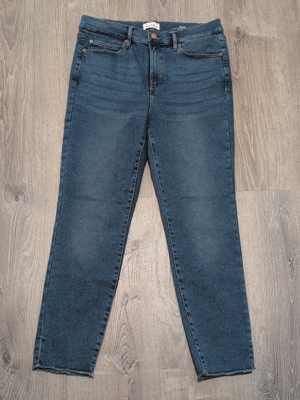 Nicole Miller Soho High Rise Ankle Skinny Jeans Stretch